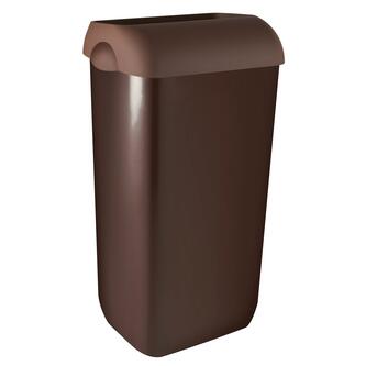 COLORED Hänge-Abfalleimer mit Deckel 23l, ABS, Braun