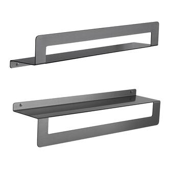 CLEO Ablage( mit )Handtuchhalter 500mm, gun metal