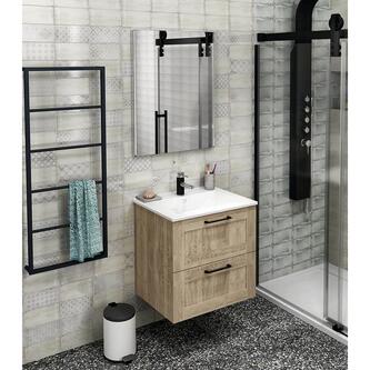 SLIM Keramik-Waschtisch 60x46,5cm, Weiß