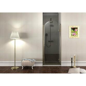 ANTIQUE Duschtür 800mm, rechts, Klarglas, bronze