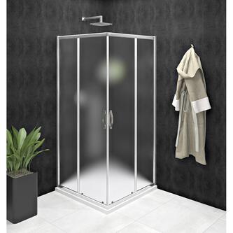 SIGMA SIMPLY Eckige Duschkabine 1000x1000 mm, Eckeinstieg, Brick glas