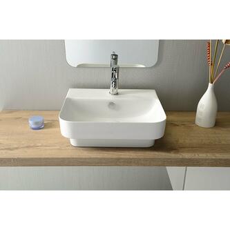 SOTT AQUA Keramik-Waschtisch zum Einbauen 57x44cm, weiss