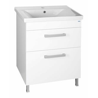 SAVA 65 Keramik-Waschtisch 65x46cm, weiss