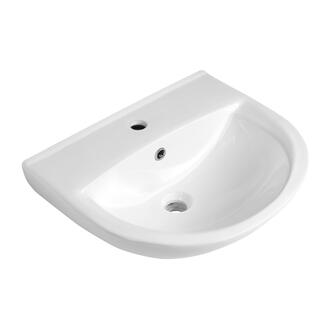 SPIRAL Keramik Waschbecken 50x42cm, Weiß