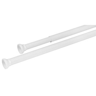 Teleskop-Duschvorhangstange 118-215cm, Weiß