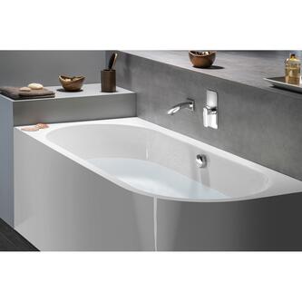 VIVA L MONOLITH asymmetrische Badewanne 180x75x60cm, links, weiß