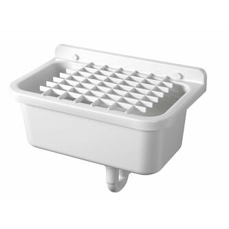 Hänge-Ausgussbecken 55x34cm, Kunststoff, Weiß