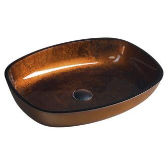 KVAORE Glaswaschtisch 54x39,5 cm, Kupfer